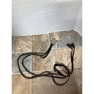 Coldwater Creek Tassel Tie Belt M Dark Brown‎ Leather Boho Casual